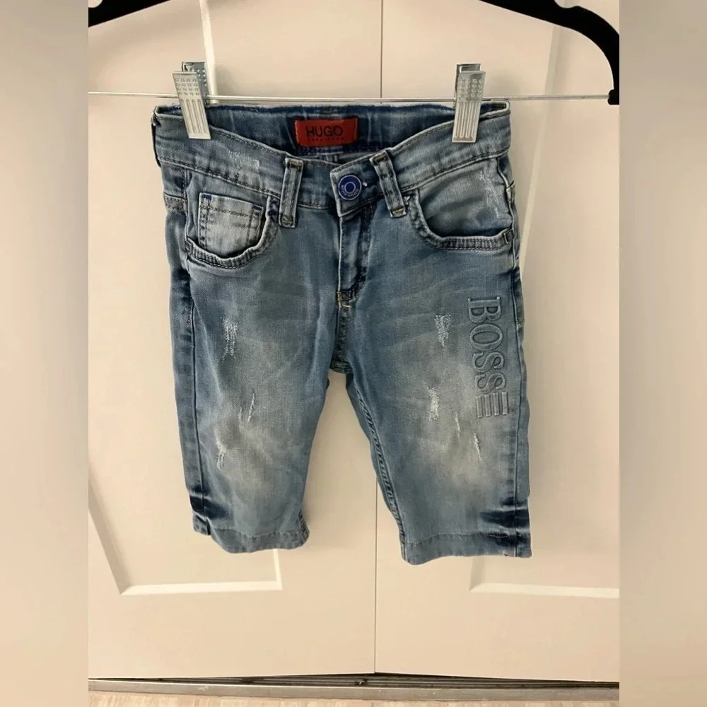 Boys Hugo Hugo Boss Denim Shorts Size 6